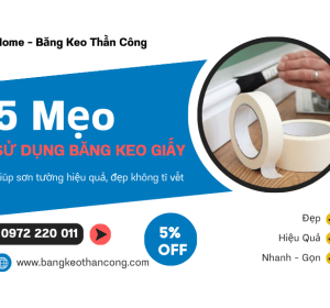 5 mẹo sử dụng băng keo giấy khi sơn tường đẹp và gọn gàng