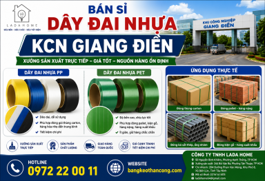 Bán sỉ dây đai nhựa KCN Giang Điền