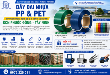 Bán sỉ dây đai nhựa PP & PET tại KCN Phước Đông