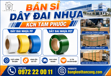 Bán sỉ dây đai nhựa KCN Tam Phước