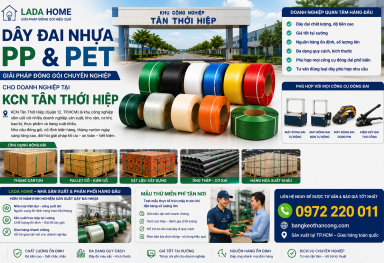 Bán sỉ dây đai nhựa PP & PET tại KCN Tân Thới Hiệp