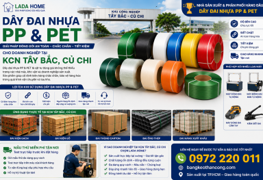 Bán sỉ dây đai nhựa PP & PET tại KCN Tây Bắc Củ Chi