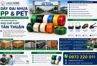 Bán sỉ dây đai nhựa PP & PET tại Khu Chế Xuất Tân Thuận