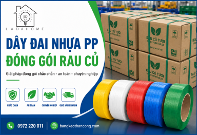 Dây đai nhựa đóng kiện rau củ
