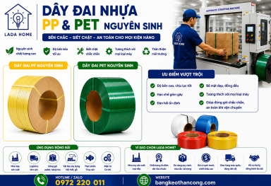Dây đai nhựa nguyên sinh giá sỉ