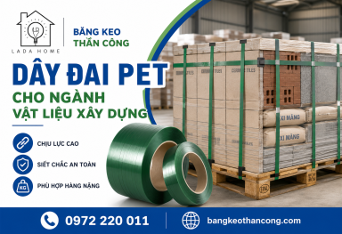 Dây đai PET cho ngành vật liệu xây dựng