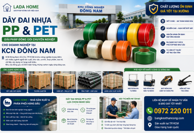 Bán sỉ dây đai nhựa PP & PET tại KCN Đông Nam