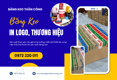 Xưởng sản xuất băng keo in logo thương hiệu tại TPHCM